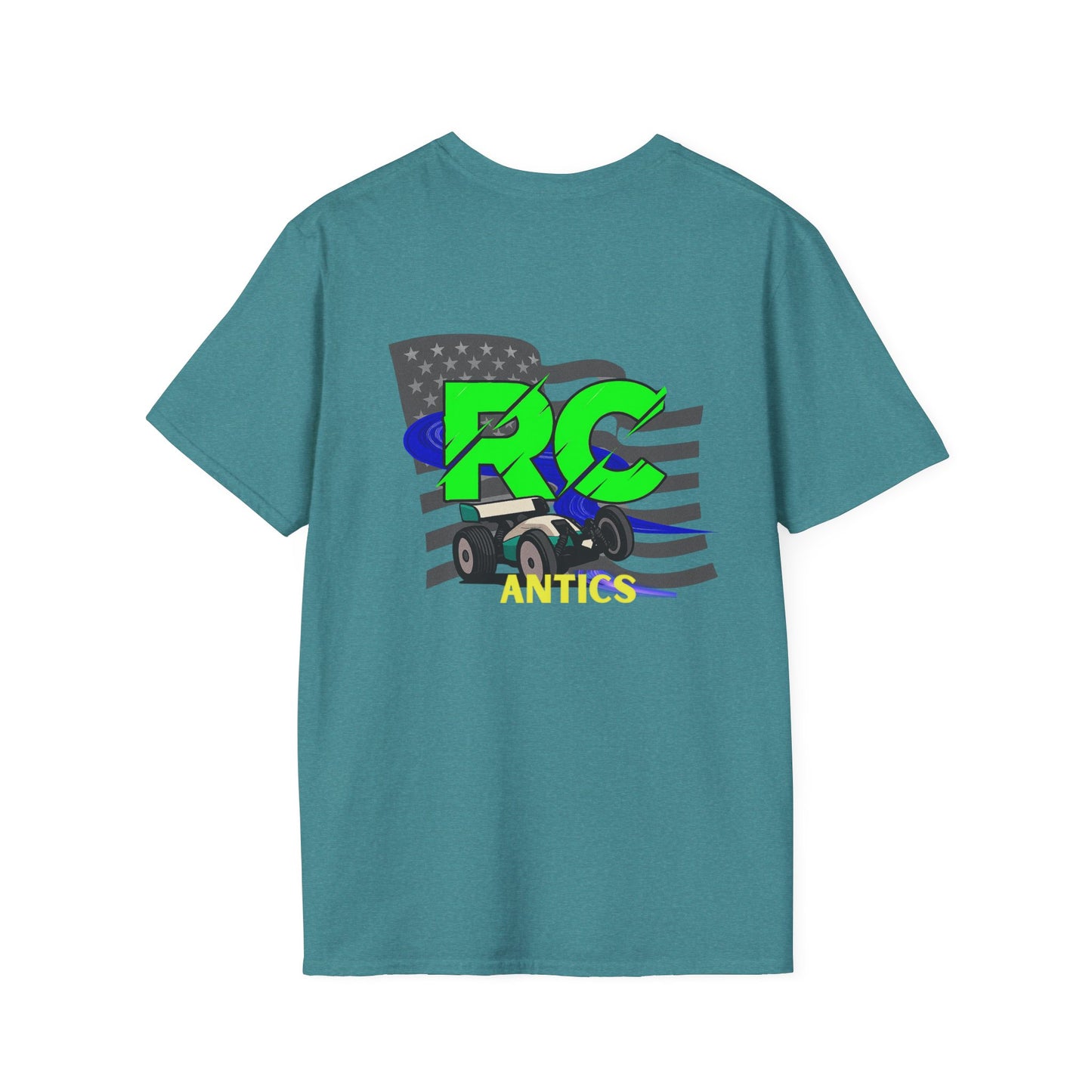 Patriotic RC Road Course Racing Unisex Softstyle T-Shirt
