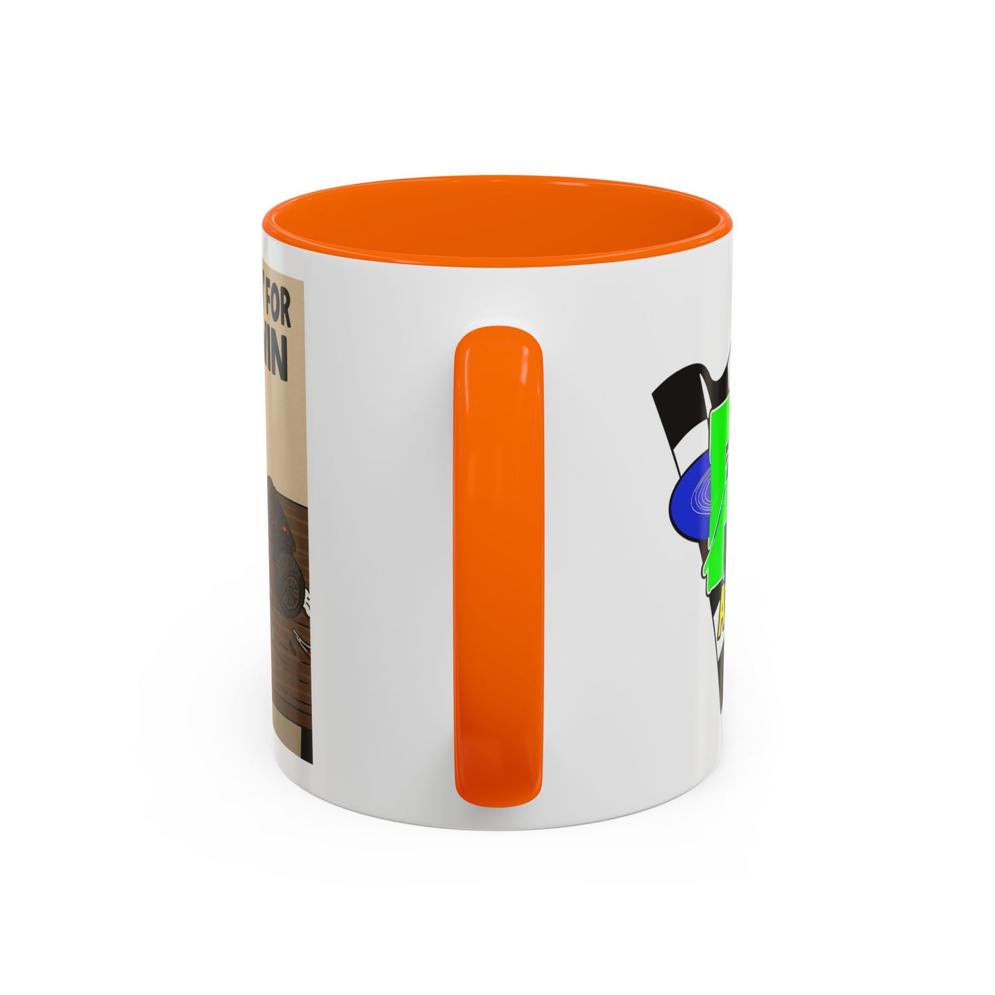 Workin for the win Accent Coffee Mug (11, 15oz)
