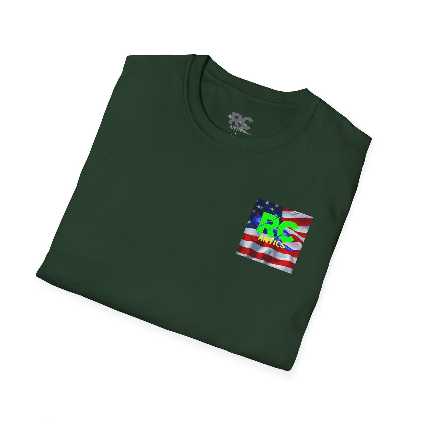 Patriotic RC Road Course Racing Unisex Softstyle T-Shirt