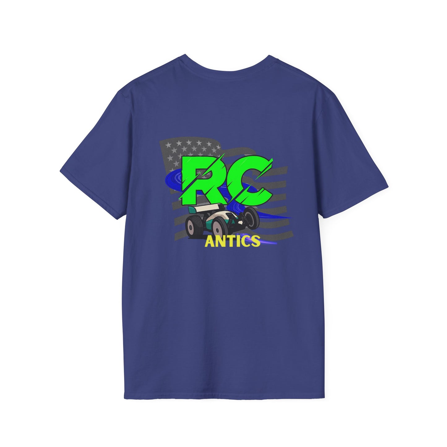 Patriotic RC Road Course Racing Unisex Softstyle T-Shirt