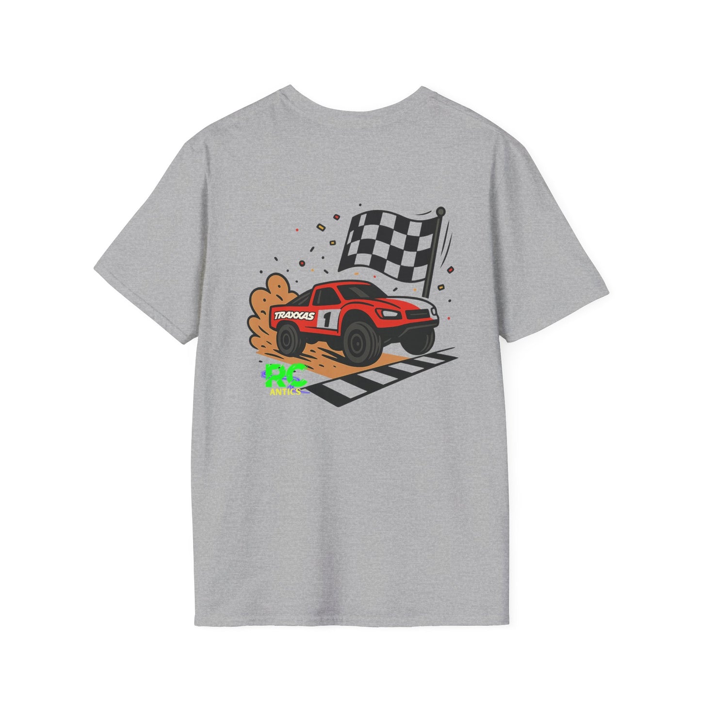 RC Truck Crossing Finish Line Unisex Softstyle T-Shirt