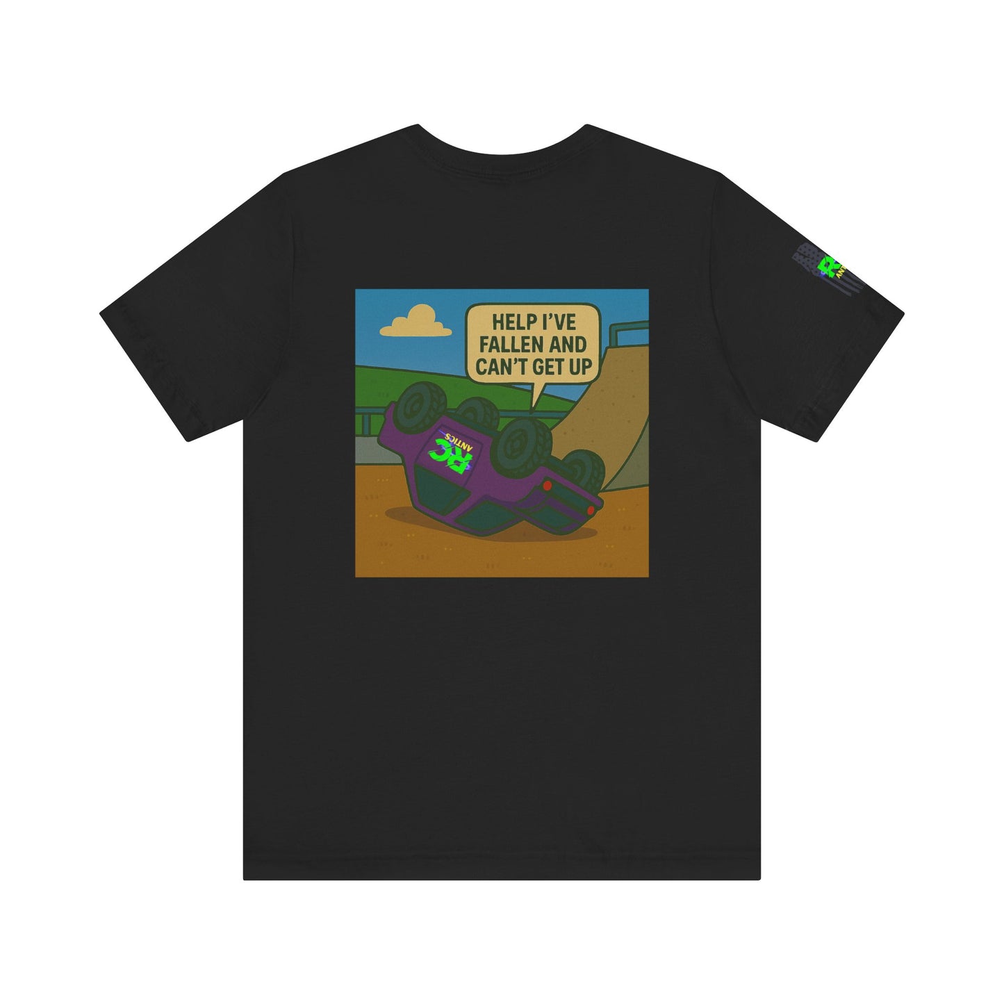 Help I've Fallin and can't get up Jump Unisex Jersey Short Sleeve Tee