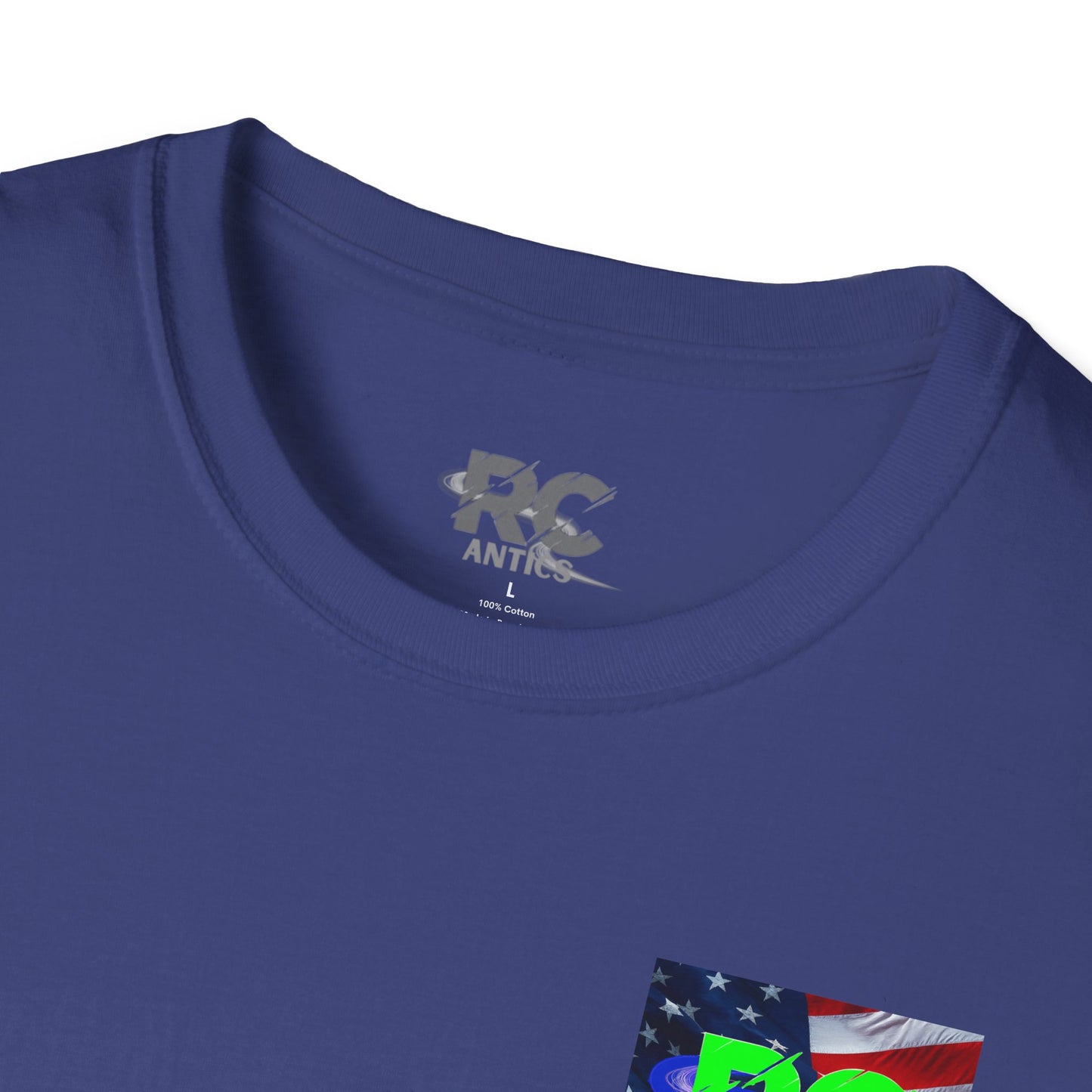 Patriotic RC Road Course Racing Unisex Softstyle T-Shirt
