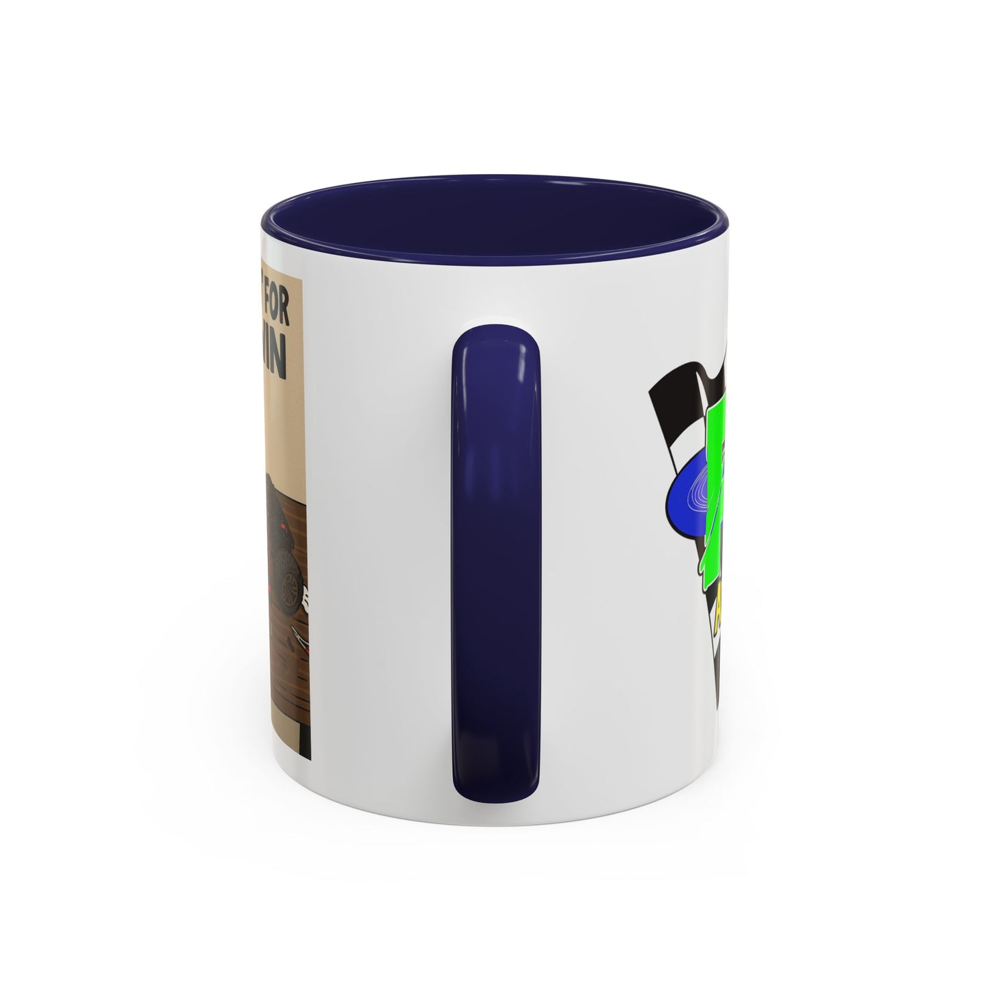 Workin for the win Accent Coffee Mug (11, 15oz)