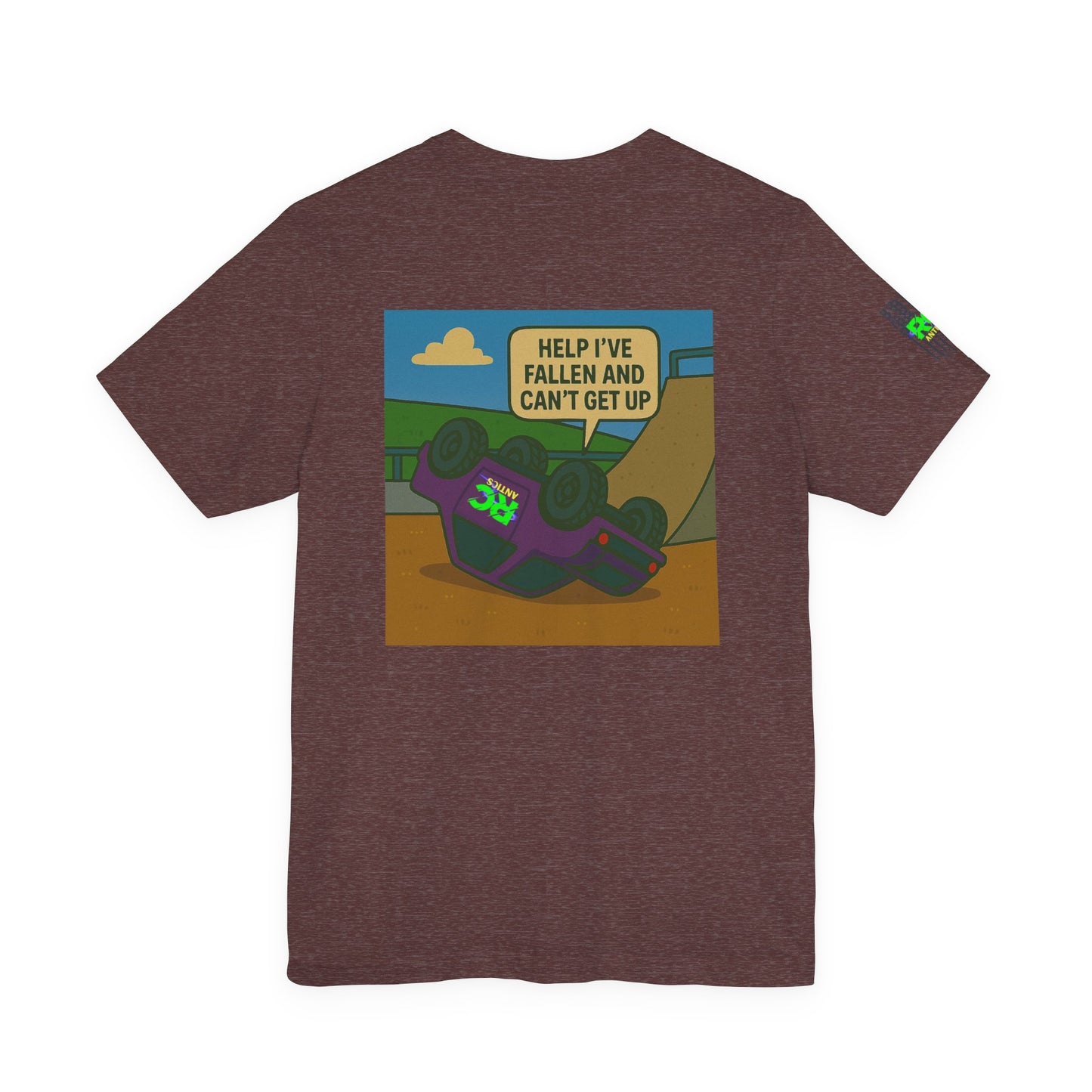 Help I've Fallin and can't get up Jump Unisex Jersey Short Sleeve Tee