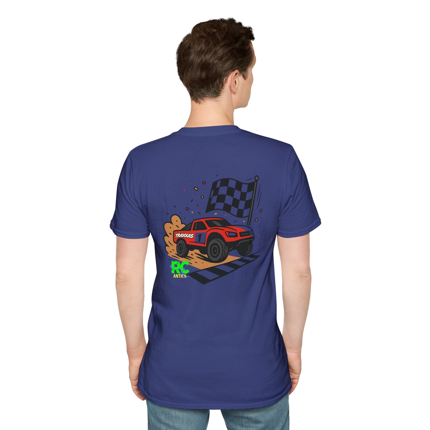 RC Truck Crossing Finish Line Unisex Softstyle T-Shirt