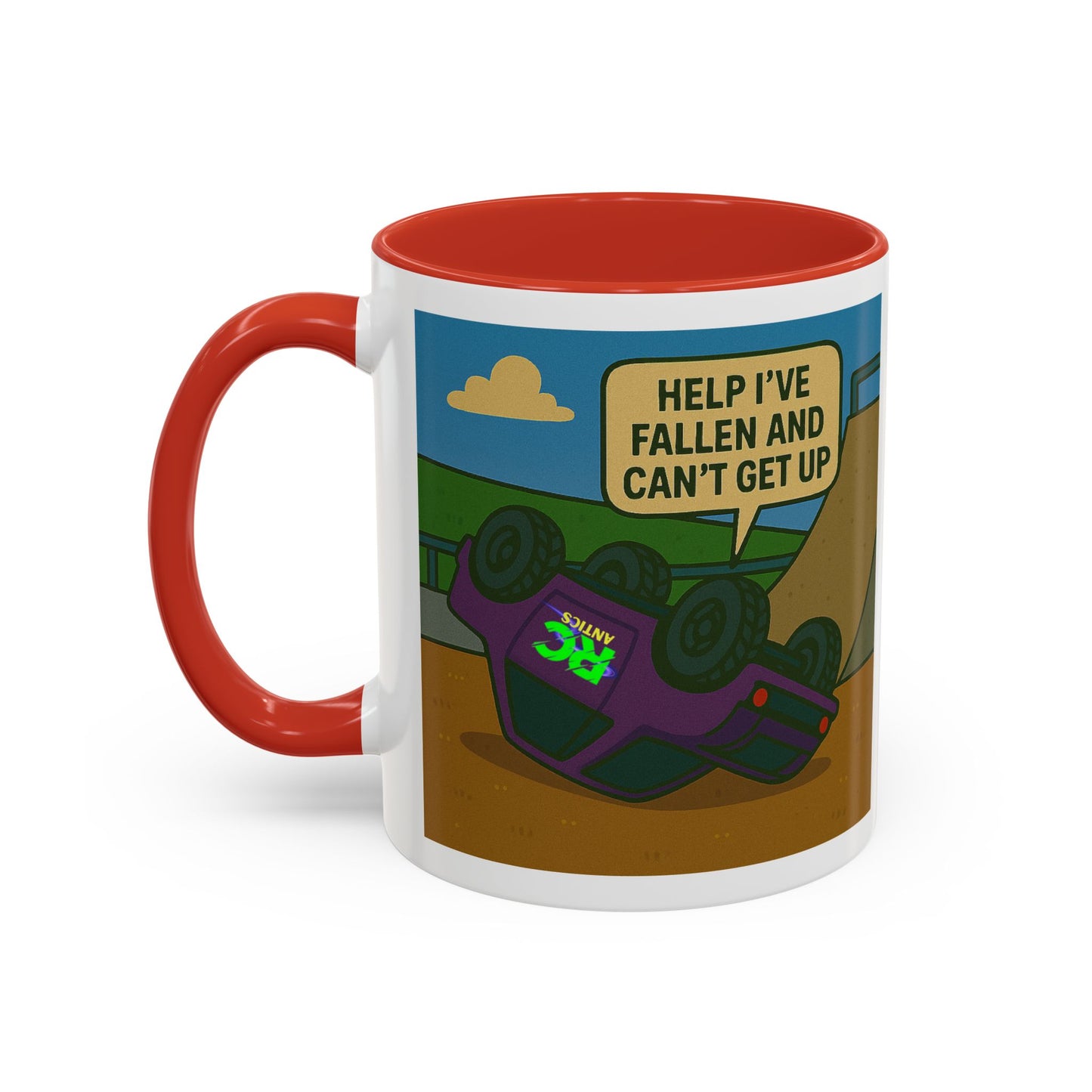 Help I've Fallin and Can't get up Skate Park Accent Coffee Mug (11, 15oz)