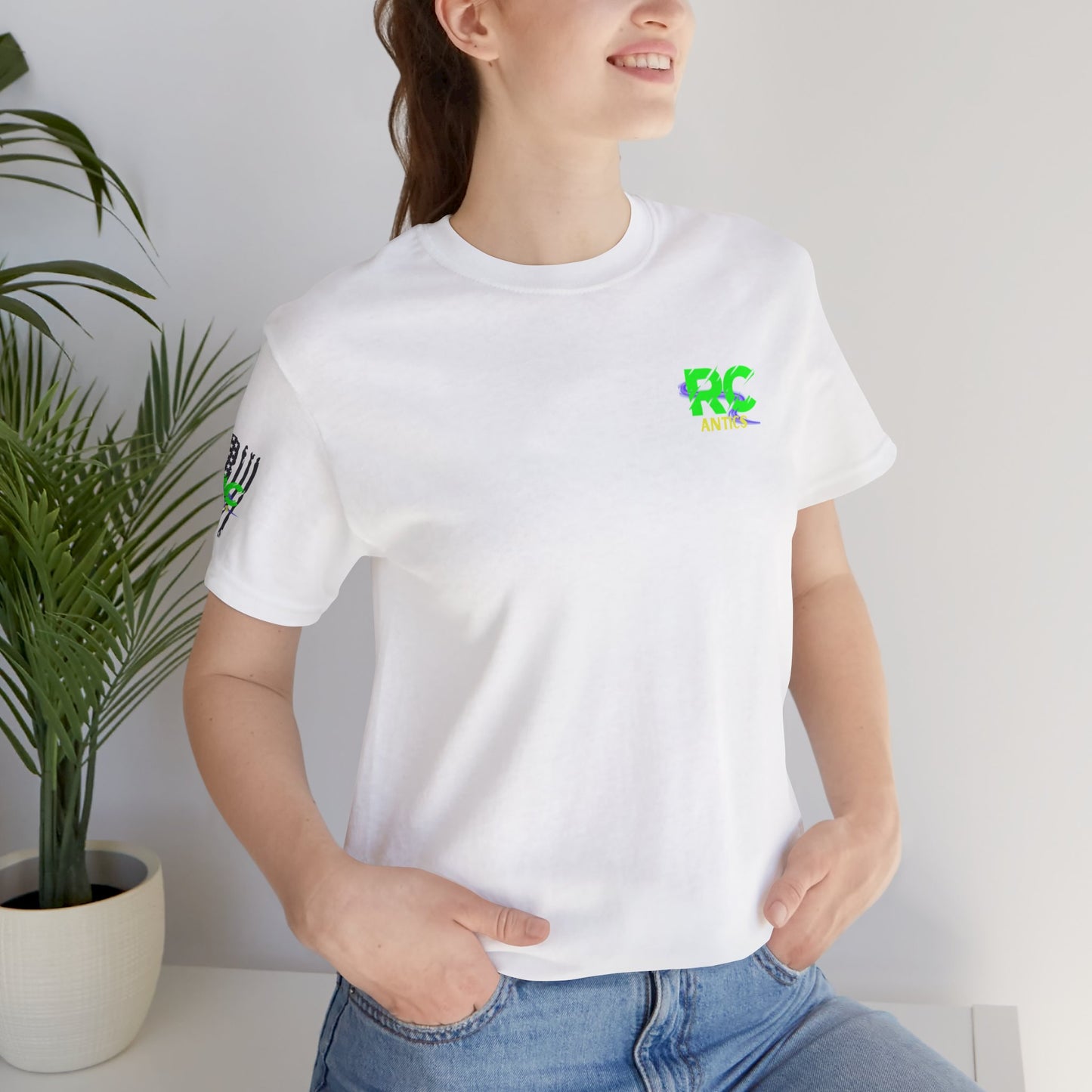 Help I've Fallin and can't get up Jump Unisex Jersey Short Sleeve Tee
