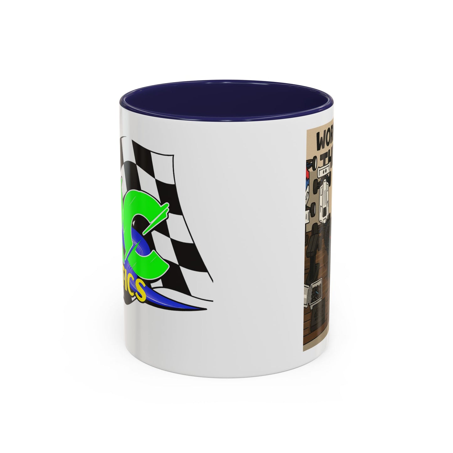 Workin for the win Accent Coffee Mug (11, 15oz)