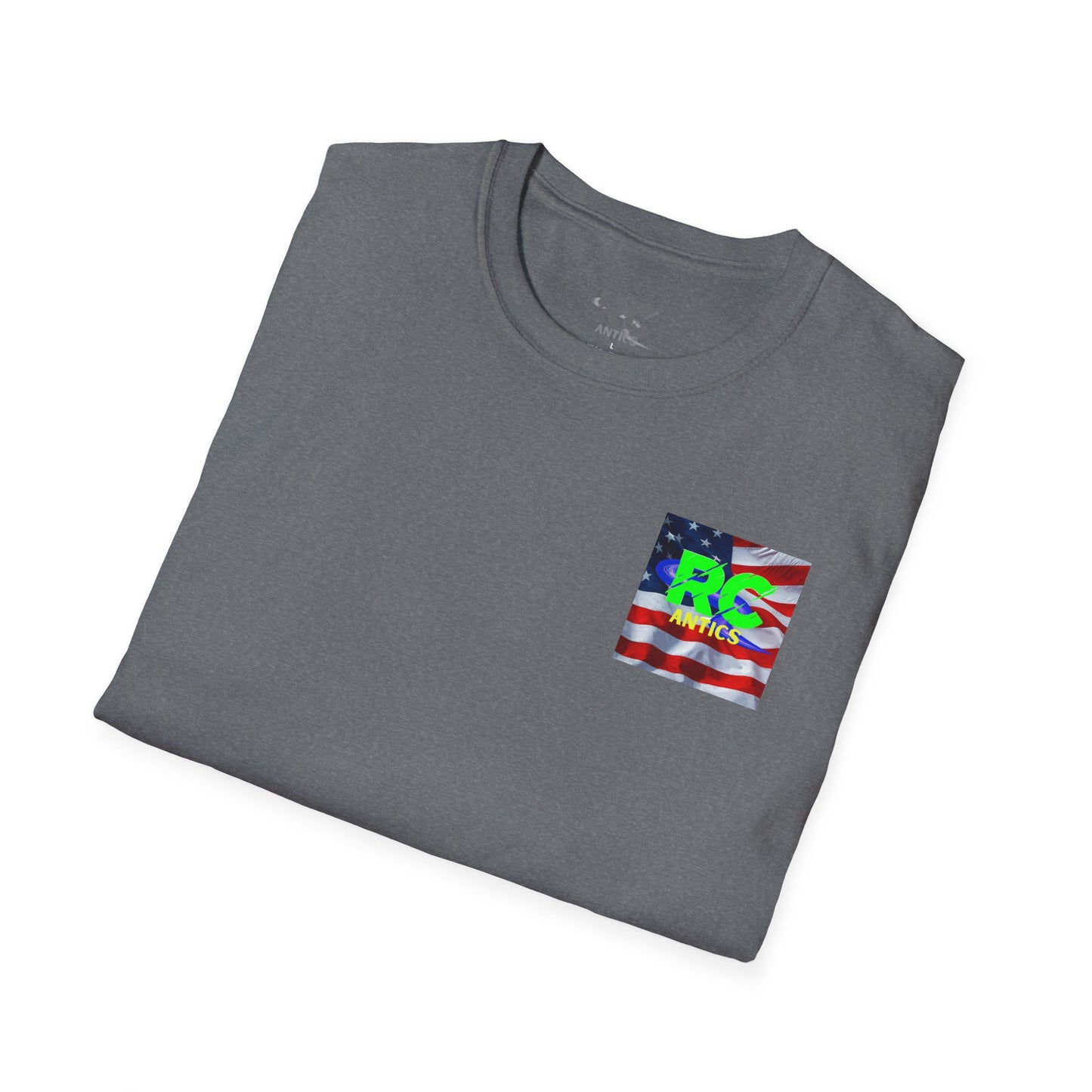 Patriotic RC Road Course Racing Unisex Softstyle T-Shirt