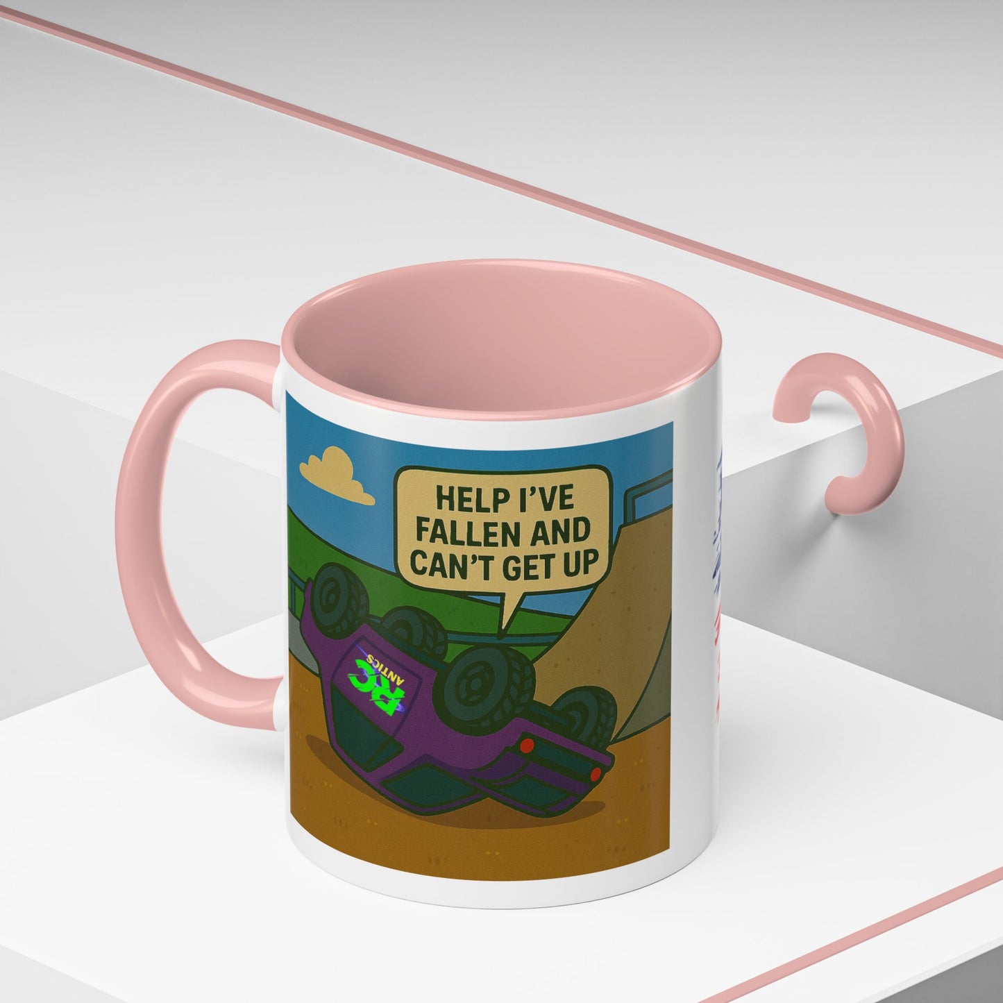 Help I've Fallin and Can't get up Skate Park Accent Coffee Mug (11, 15oz)