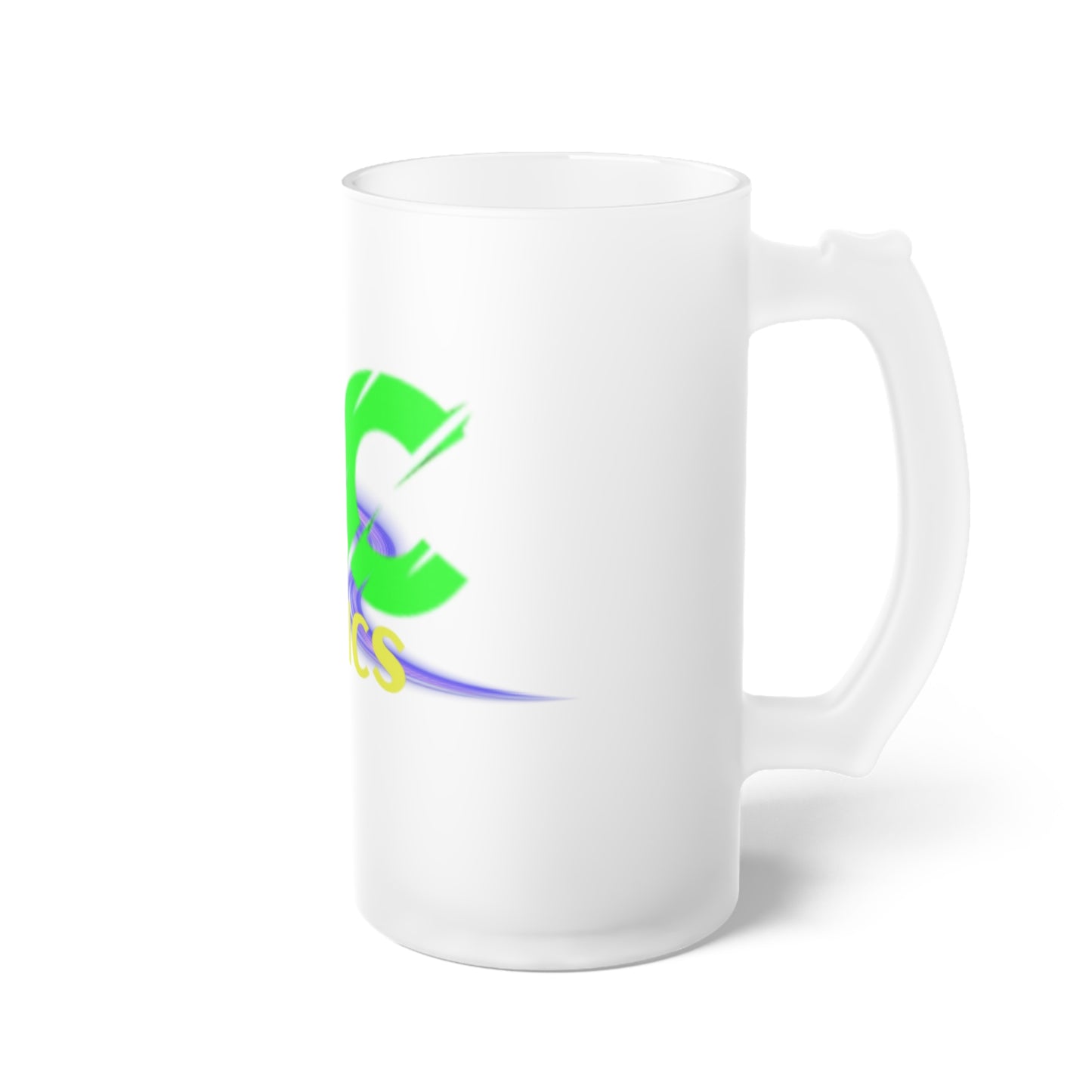 Glass Frosted Beer Mug