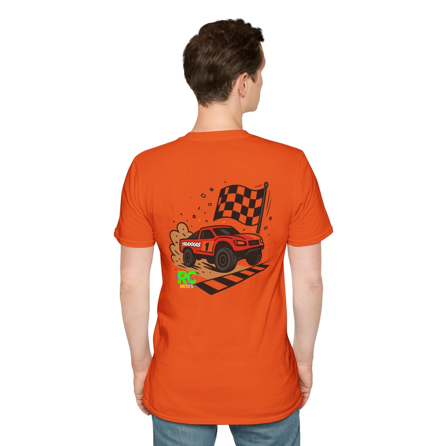 RC Truck Crossing Finish Line Unisex Softstyle T-Shirt