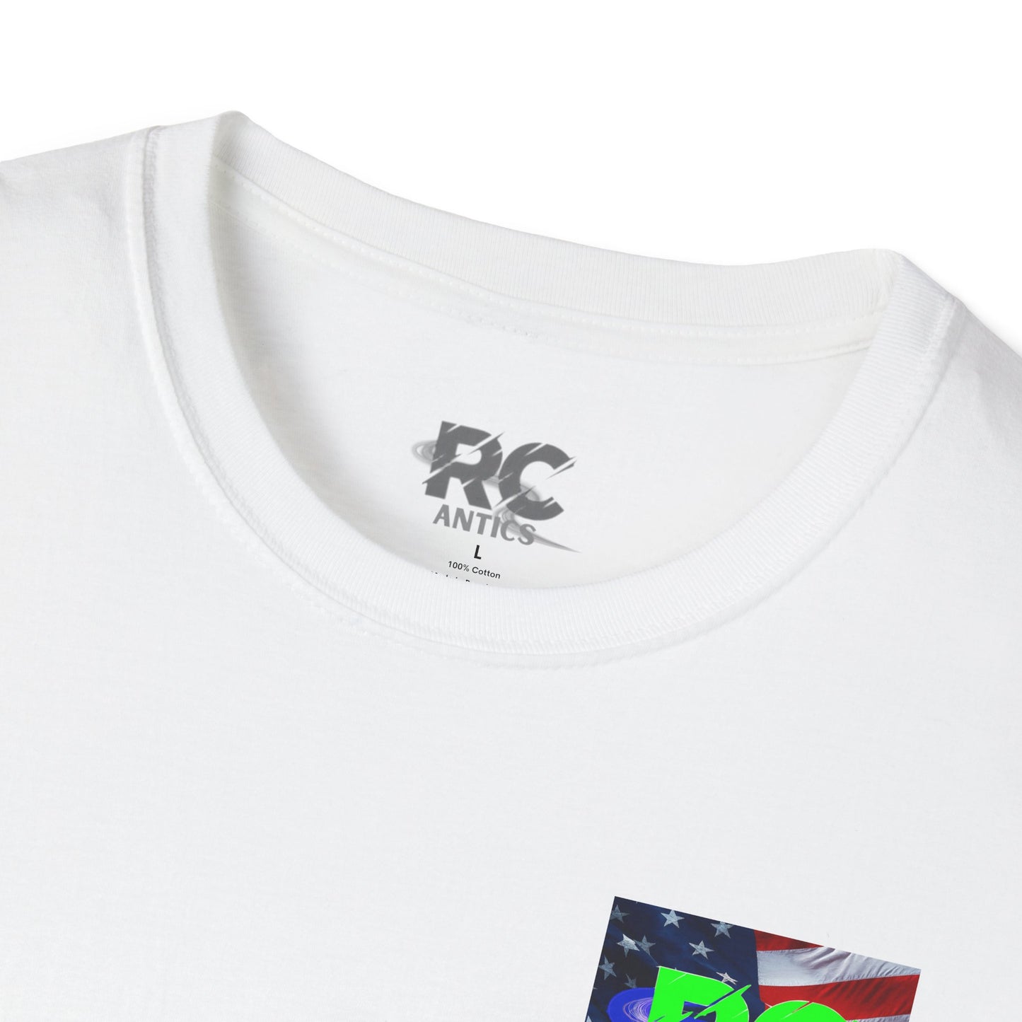 Patriotic RC Road Course Racing Unisex Softstyle T-Shirt