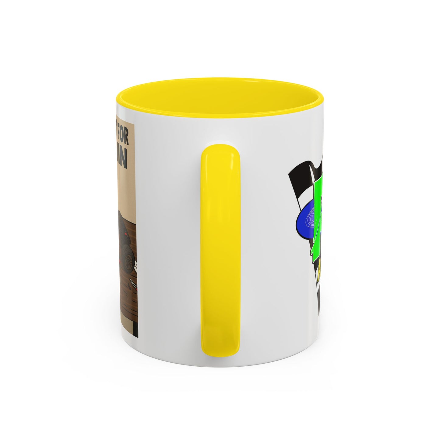 Workin for the win Accent Coffee Mug (11, 15oz)