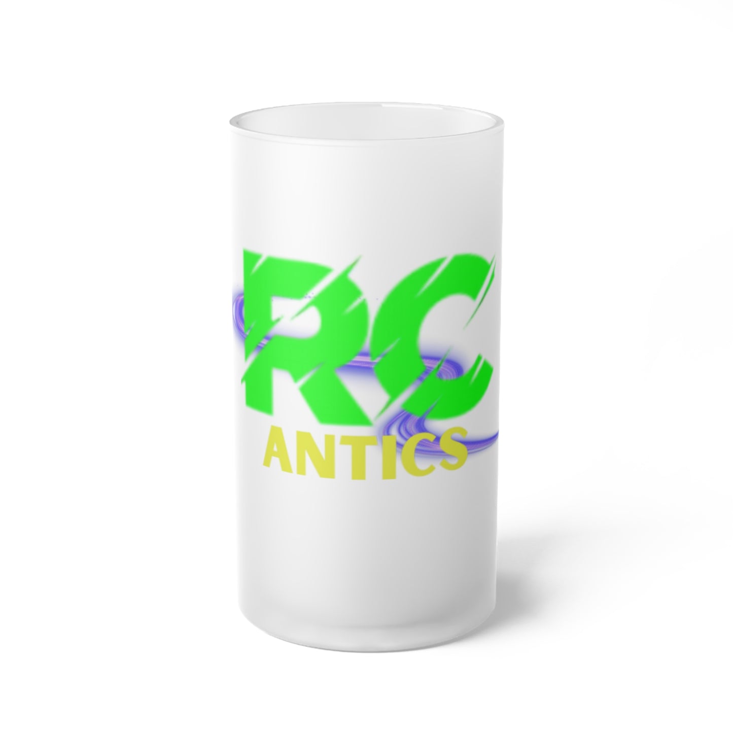 Glass Frosted Beer Mug