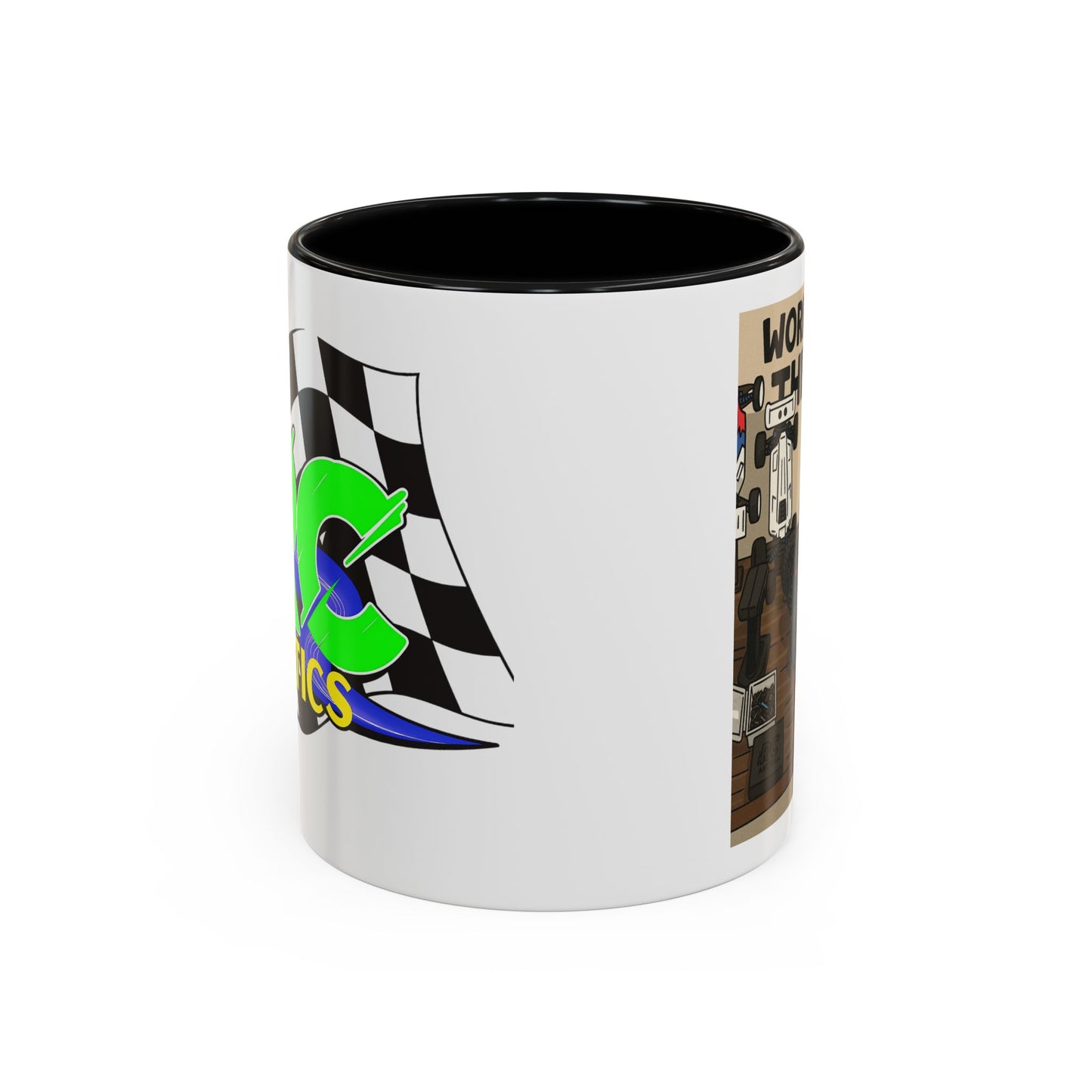 Workin for the win Accent Coffee Mug (11, 15oz)