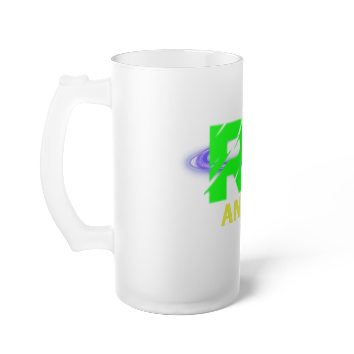Glass Frosted Beer Mug