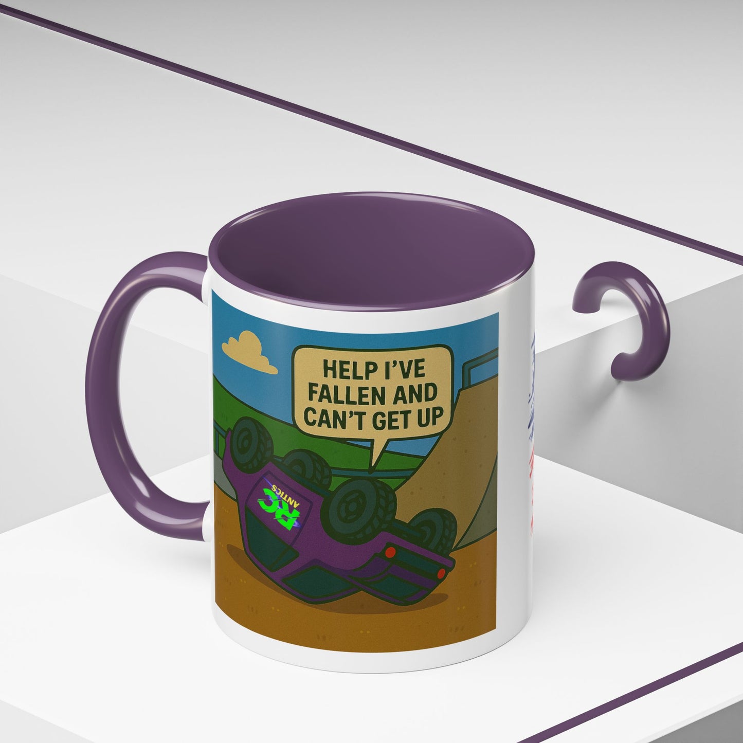 Help I've Fallin and Can't get up Skate Park Accent Coffee Mug (11, 15oz)