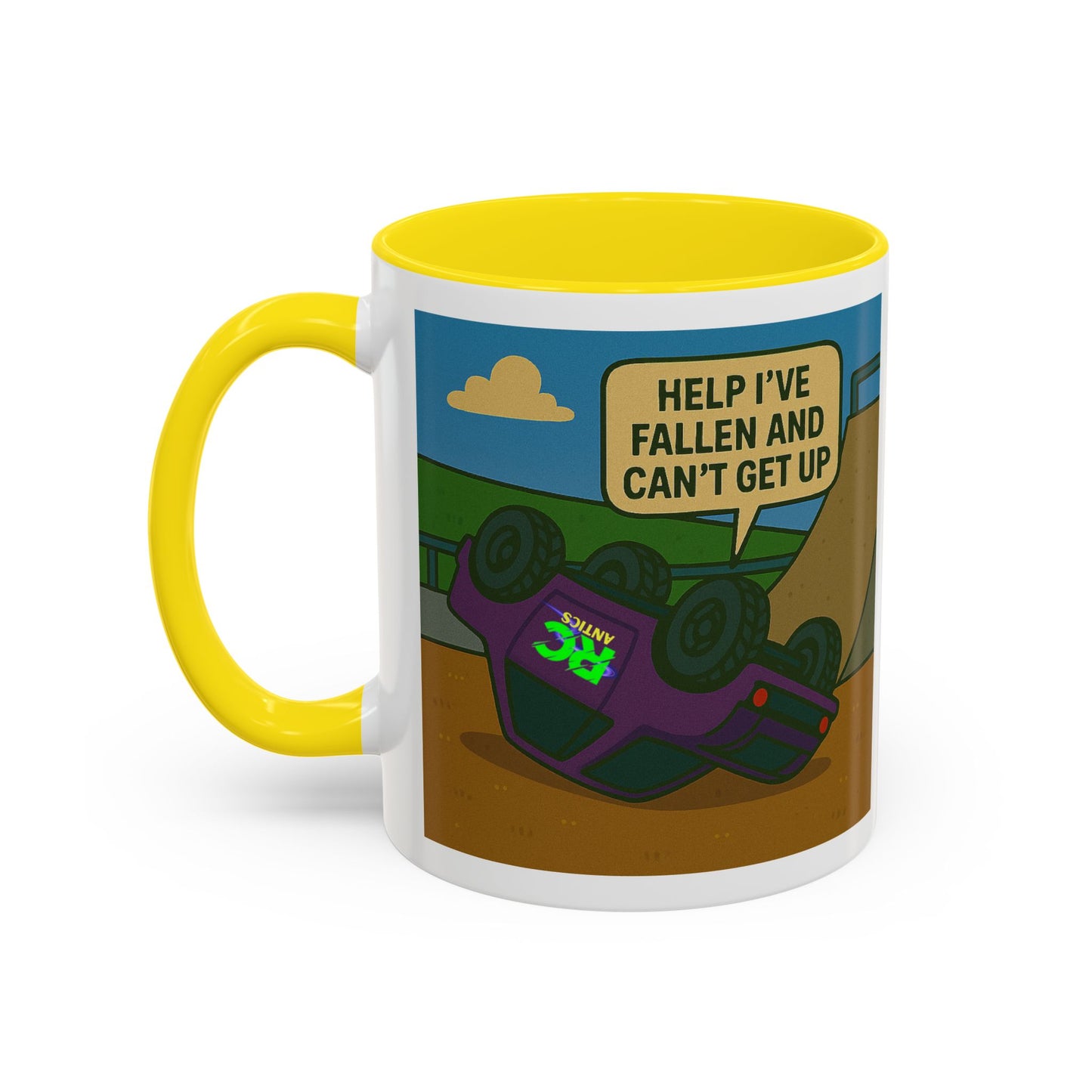 Help I've Fallin and Can't get up Skate Park Accent Coffee Mug (11, 15oz)