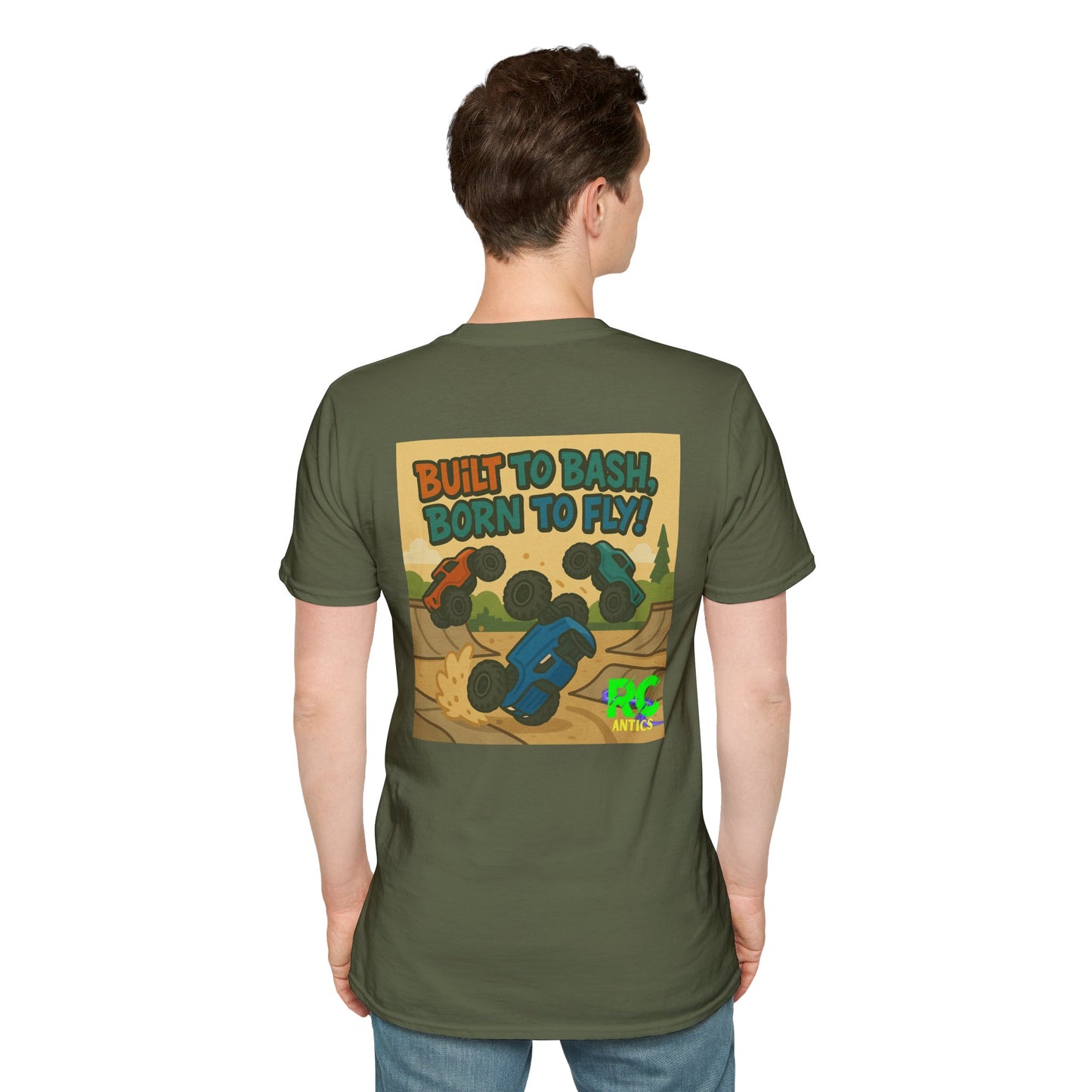 Built to Bash, Born to Fly Unisex Softstyle T-Shirt