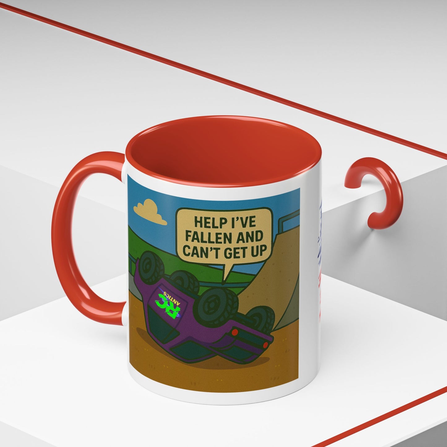 Help I've Fallin and Can't get up Skate Park Accent Coffee Mug (11, 15oz)