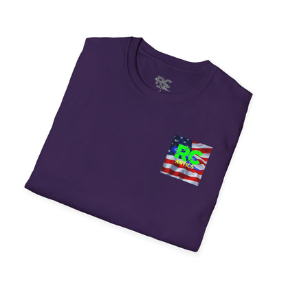 Patriotic RC Road Course Racing Unisex Softstyle T-Shirt