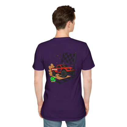 RC Truck Crossing Finish Line Unisex Softstyle T-Shirt