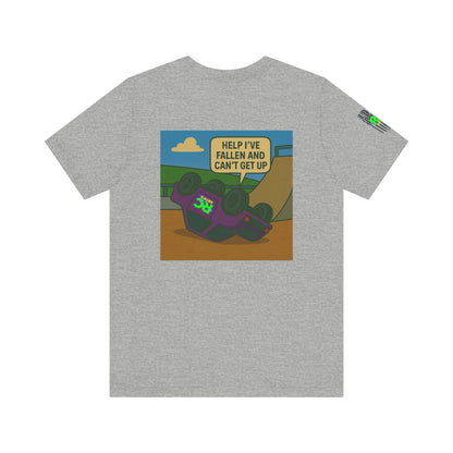 Help I've Fallin and can't get up Jump Unisex Jersey Short Sleeve Tee