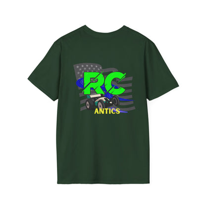 Patriotic RC Road Course Racing Unisex Softstyle T-Shirt