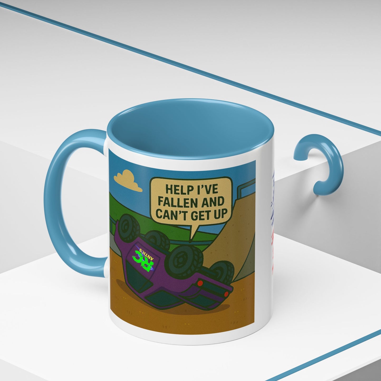 Help I've Fallin and Can't get up Skate Park Accent Coffee Mug (11, 15oz)
