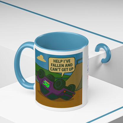 Help I've Fallin and Can't get up Skate Park Accent Coffee Mug (11, 15oz)