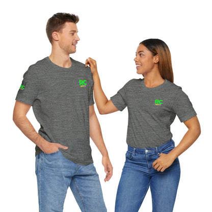 Help I've Fallin and can't get up Jump Unisex Jersey Short Sleeve Tee