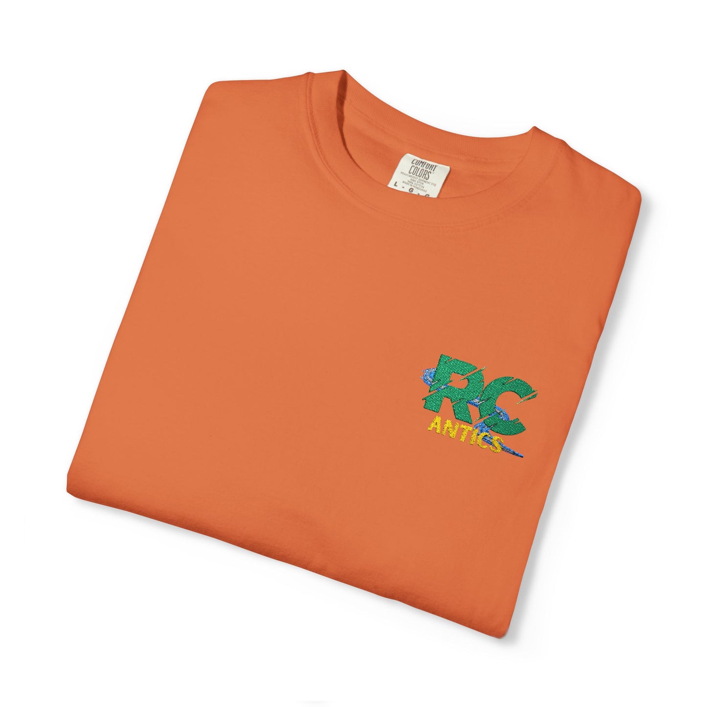 Embroidered RC Antics Unisex Garment-Dyed T-shirt