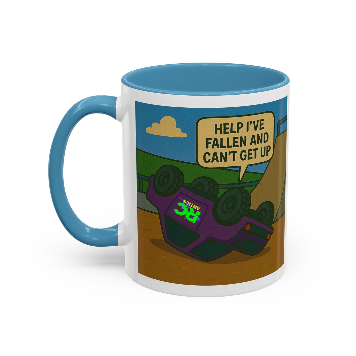 Help I've Fallin and Can't get up Skate Park Accent Coffee Mug (11, 15oz)