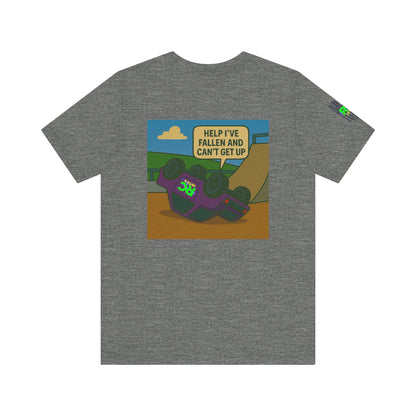 Help I've Fallin and can't get up Jump Unisex Jersey Short Sleeve Tee