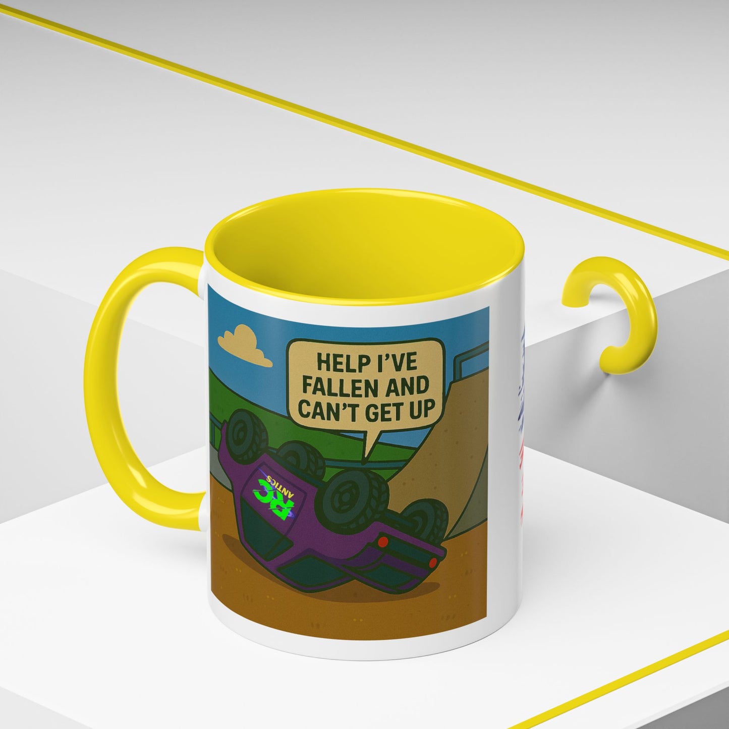 Help I've Fallin and Can't get up Skate Park Accent Coffee Mug (11, 15oz)