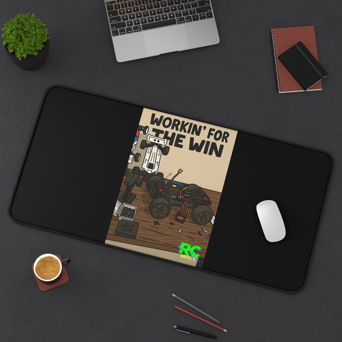Workin for the Win- Work/Tech Desk Mat