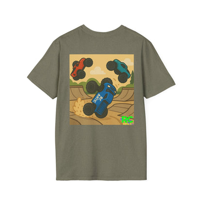 RC Trucks Jumping at Skate Park Unisex Softstyle T-Shirt