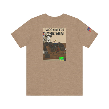 Workin for the Win Unisex Jersey Short Sleeve Tee