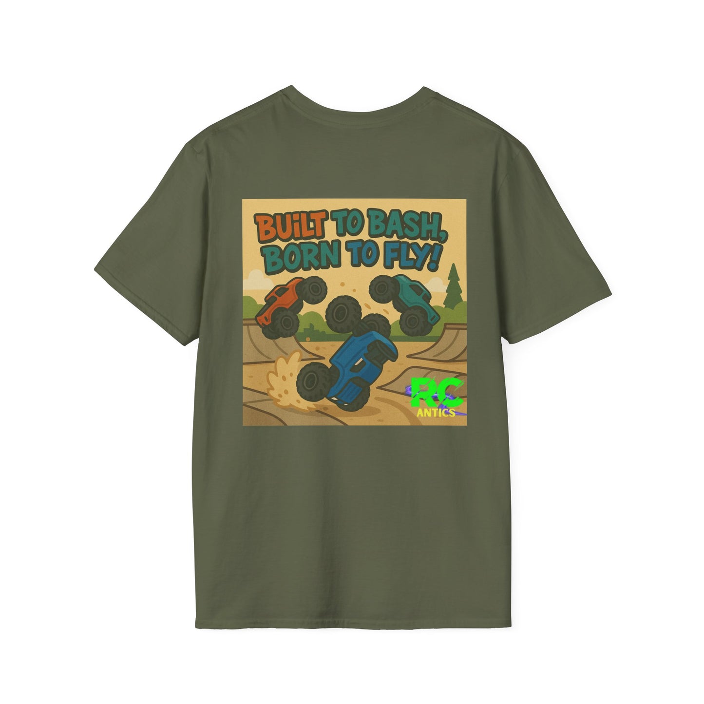 Built to Bash, Born to Fly Unisex Softstyle T-Shirt