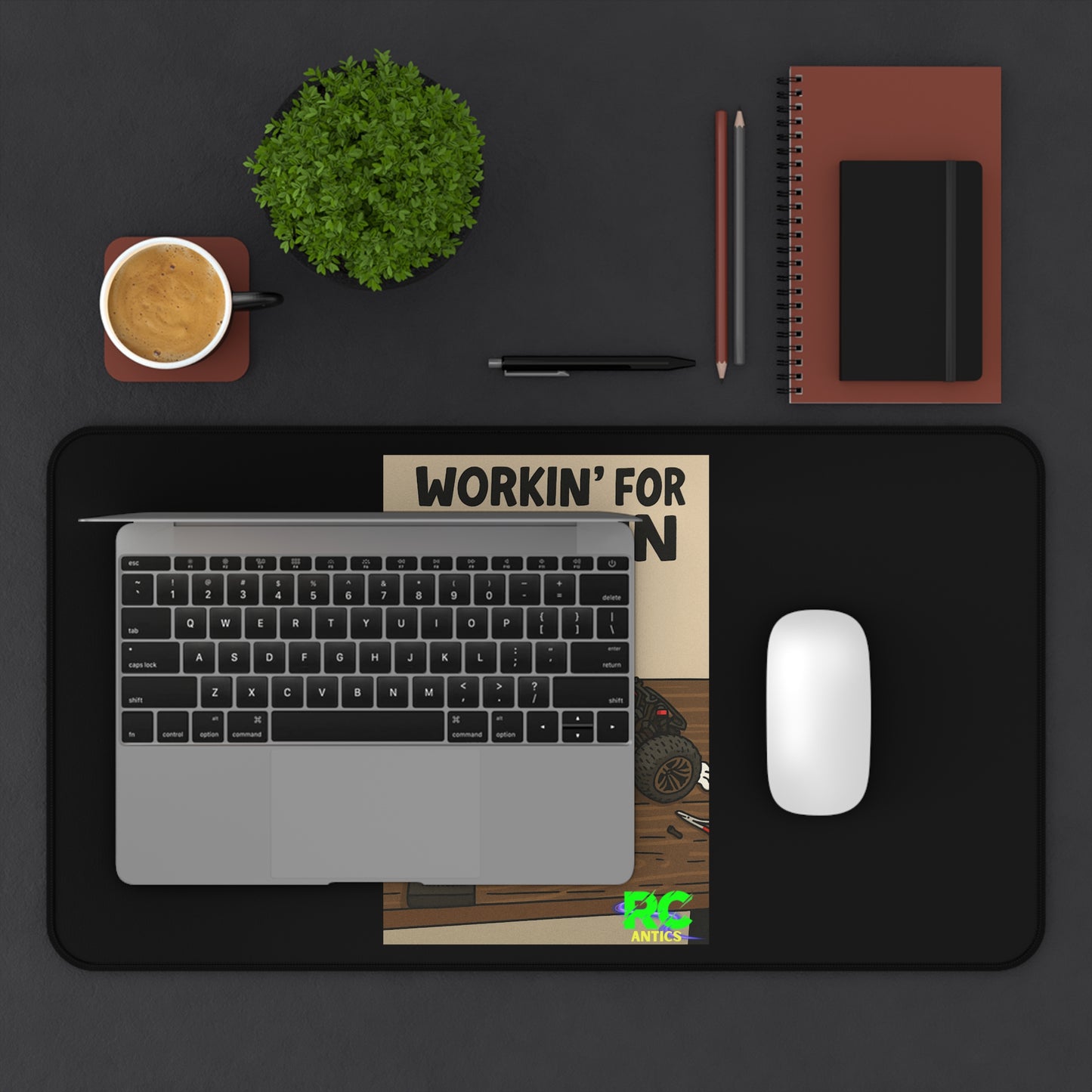 Workin for the Win- Work/Tech Desk Mat