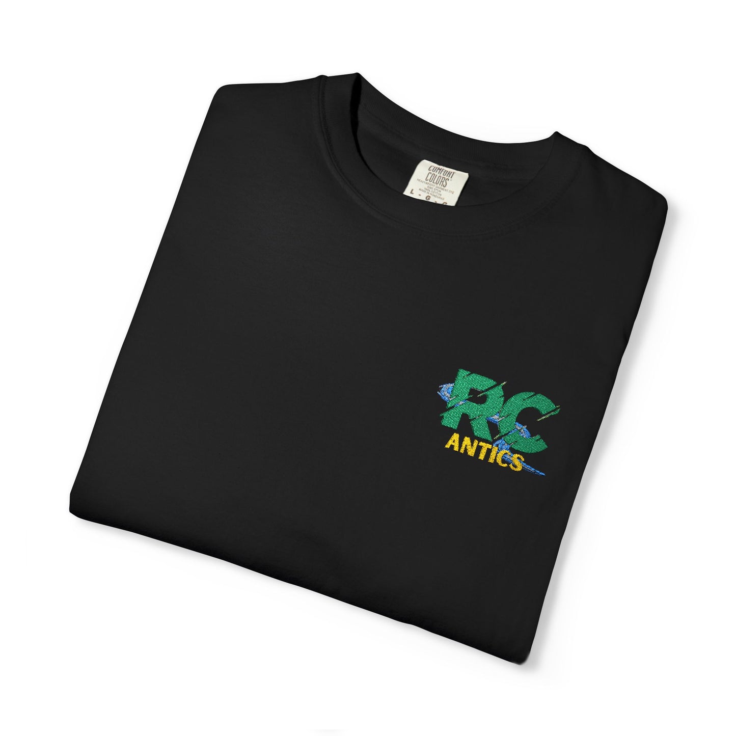 Embroidered RC Antics Unisex Garment-Dyed T-shirt