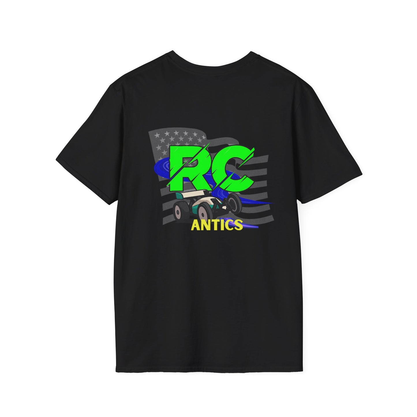 Patriotic RC Road Course Racing Unisex Softstyle T-Shirt