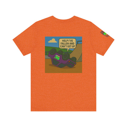 Help I've Fallin and can't get up Jump Unisex Jersey Short Sleeve Tee
