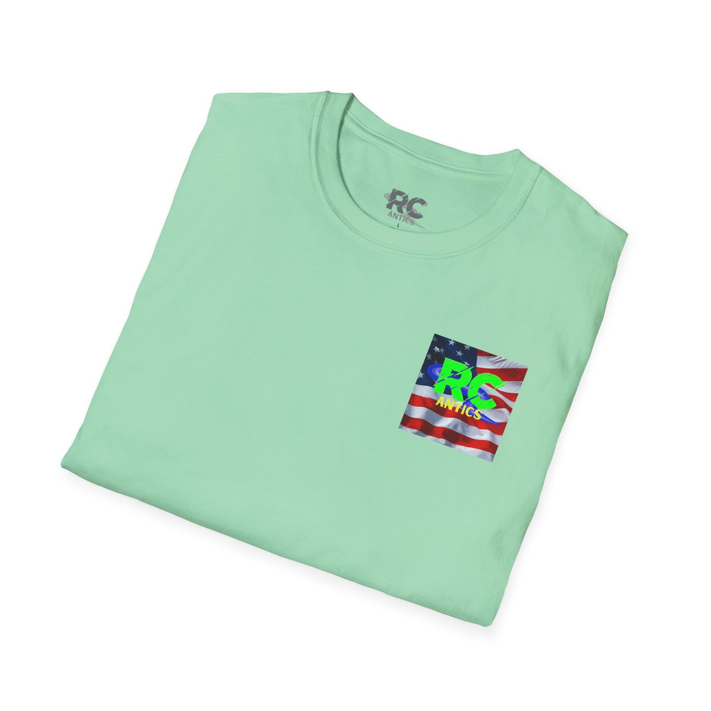 Patriotic RC Road Course Racing Unisex Softstyle T-Shirt
