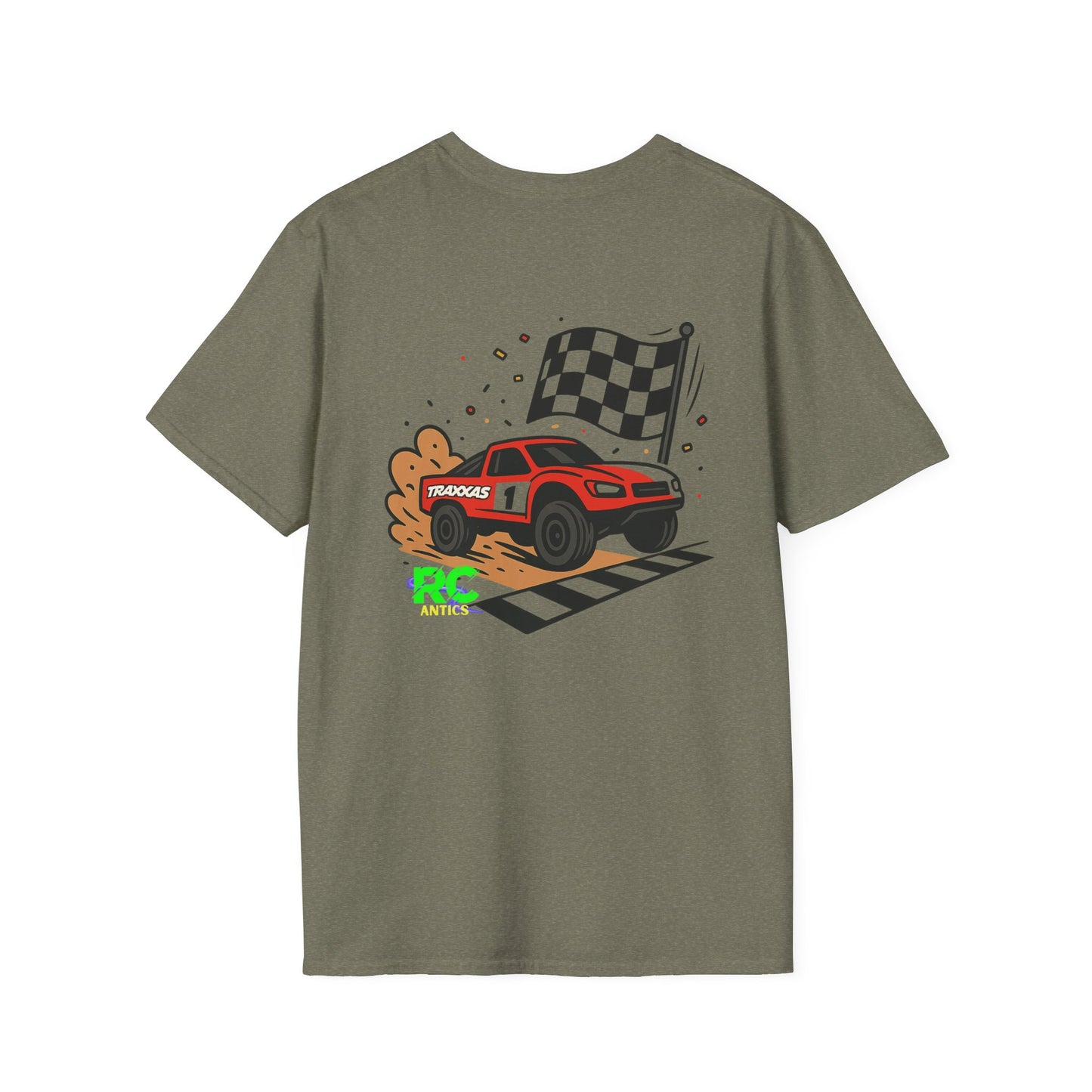 RC Truck Crossing Finish Line Unisex Softstyle T-Shirt