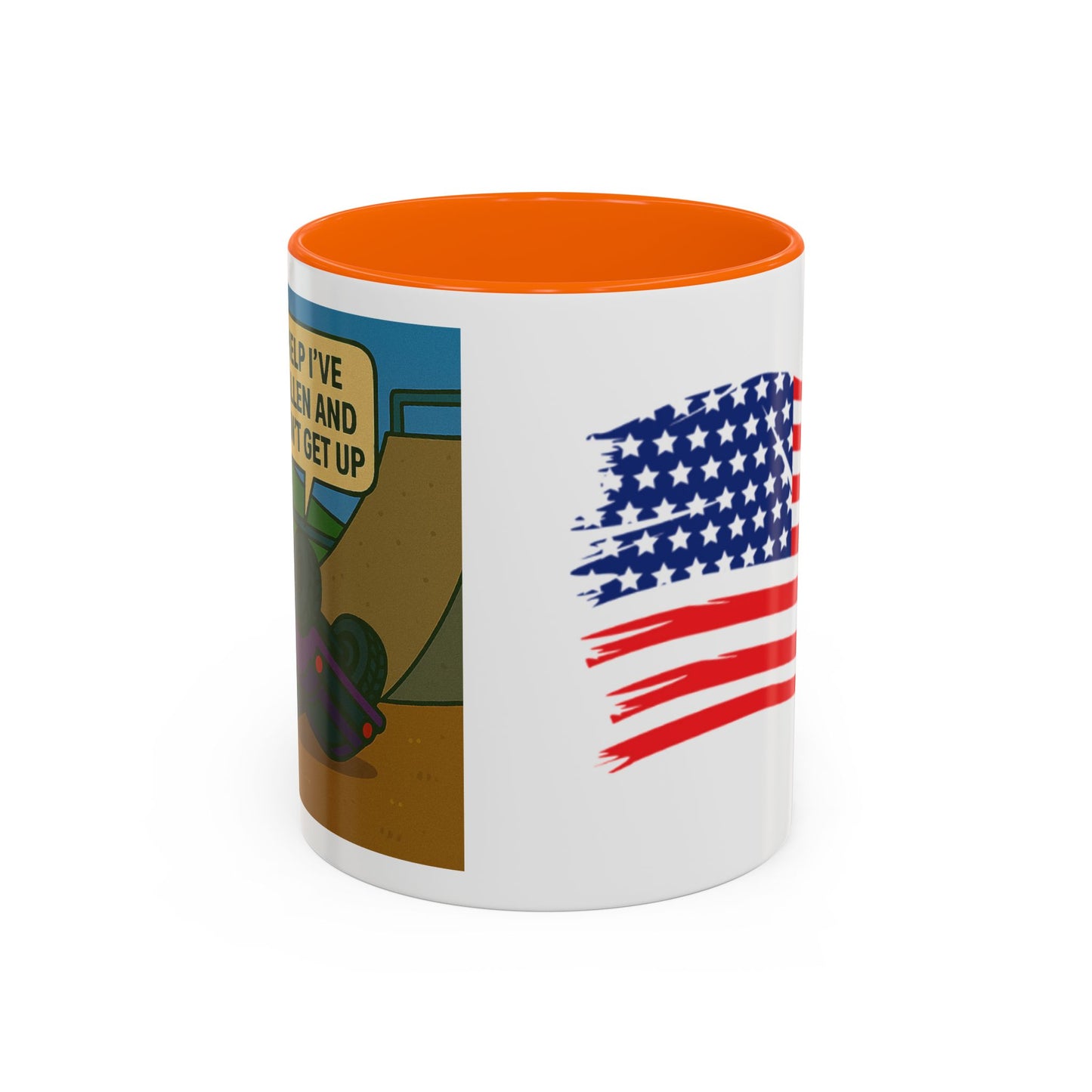 Help I've Fallin and Can't get up Skate Park Accent Coffee Mug (11, 15oz)