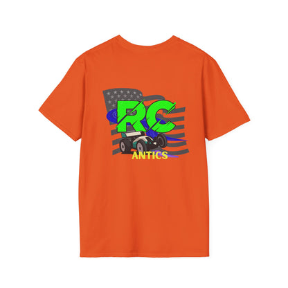 Patriotic RC Road Course Racing Unisex Softstyle T-Shirt