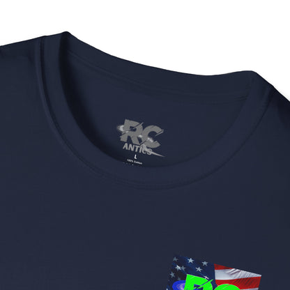 Patriotic RC Road Course Racing Unisex Softstyle T-Shirt
